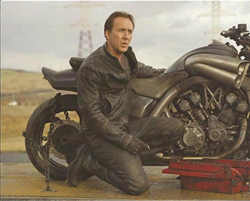 Szellemlovas Nicolas Cage mellett motorkerékpár - 8 x 10 - Film, Fotó 004