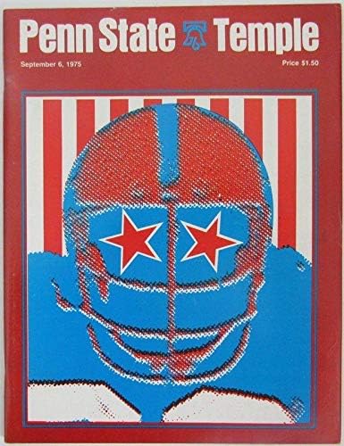 1975 Penn State Nittany Lions vs Templom Foci Program 138488 - Főiskolai Programok