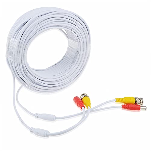 SLLEA szerelvény 25 Fehér BNC Video Hatalom Wire Kábel Csere Kamera Kábel SDS-V3040 SDS-V4040
