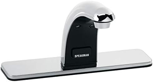 Speakman S-8821-CA-E SensorFlo Klasszikus AC-Alapú Érzékelő Csaptelep, 8-ban. Deck Lemez & Alapján-Számláló
