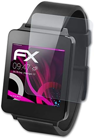 atFoliX Műanyag Üveg Védőfólia Kompatibilis LG G Óra Üveg Protector, 9H Hibrid-Üveg FX Üveg kijelző Védő