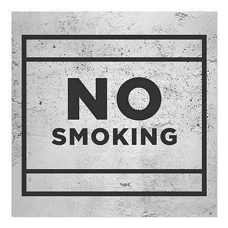 CGSignLab |Nem Dohányzó -Alapvető Szürke Világos Ablak Ragaszkodnak | 24x24