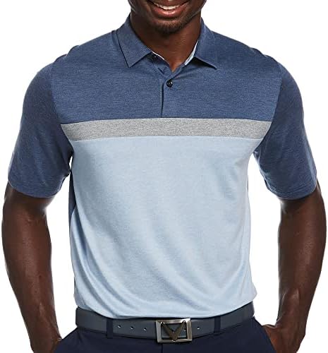 Callaway Férfi Soft Touch Színes Blokk Rövid Ujjú Golf Polo Shirt