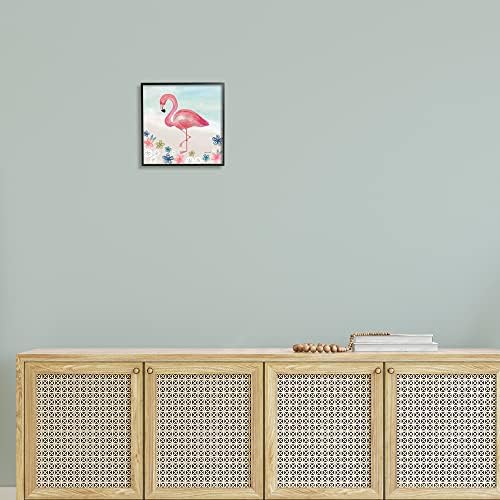 Stupell Iparágak Flamingo Között Homok Dollár Virágok Tengerparti, Design by Katie doucette-t