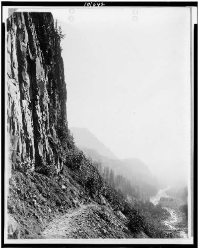 HistoricalFindings Fotó: Gleccser Ösvény,a Mount Ranier Nemzeti Park,Washington,WA,1909-1932,Ösvény,Patak