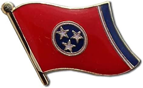Új Rengeteg 6 Állami Tennessee-i Zászló Kerékpár Kalap Sapka Dekoráció Kitűző - Bross, valamint Szegecsekkel