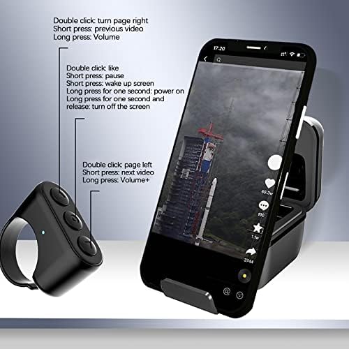 UvqK5J Bluetooth Mobil Telefon Távirányító Gyűrű Önarckép Gép Lusta Távirányító