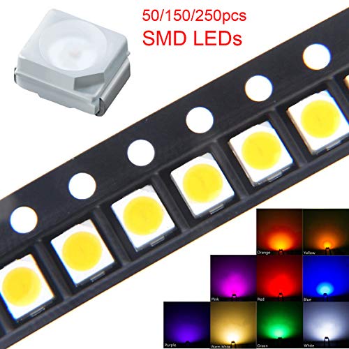 50Pcs SMD LED Dióda Fények Válogatott Készlet Szuper Fényes Világítás, Izzó, Lámpa Elektronikai Alkatrészek
