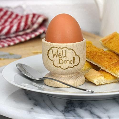 Azeeda 'Jól Szöveg' Fából készült tojástartó (EC00022251)