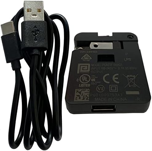 UpBright 5V AC/DC Adapter Fali Töltő + C-Típusú Töltés USB-Kábel USB-C hálózati Kábel Kompatibilis az