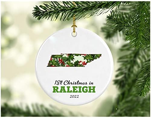 Az első Karácsony, Az Új Haza 2022 Raleigh Tennessee Dísz Gyűjthető 1. Szezon Élő TN USA Dekoráció Fa