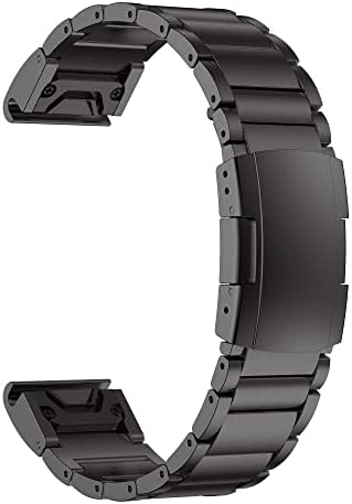 FORFC 22 26mm Titán Ötvözet Watchband Heveder Karkötő a Garmin 5 5X Plusz 6 6X Pro 3HR 945 Sport gyorskioldó