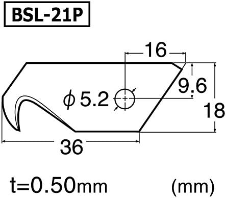 NT Vágó 18mm nagy teherbírású Horog Pengék, 3-Blade/Csomag 1 Csomag (es labort-21P)