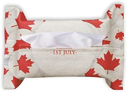 Július 4-Maple Leaf Boldog Kanada Nap papírtörölközőt Arc Szövet Táska Szalvéta sok saláta itt