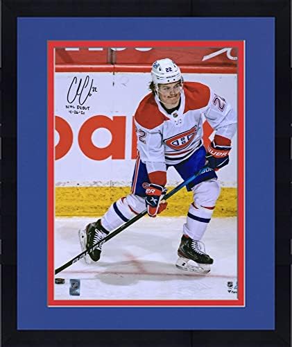 Keretes Cole Coffel Montreal Canadiens Dedikált 16 x 20 NHL-ben Debütált a Fénykép, a NHL-ben Debütált