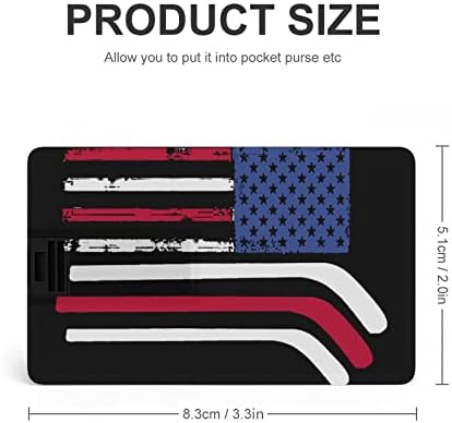 Amerikai Zászló Készült hokiütőt Meghajtó az USB 2.0 32G & 64G Hordozható Memory Stick Kártya PC/Laptop