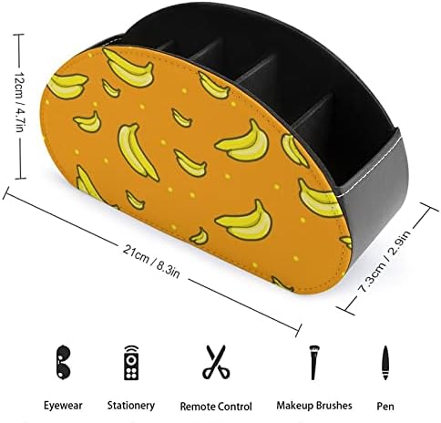 Banán Mintás Narancs Távirányító Tároló Doboz Multifunkcionális PU Bőr TV Távirányító Tartót Asztali Szervező