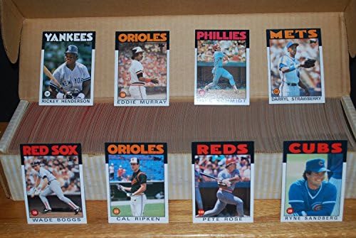 1986 Topps Baseball Kártyák Teljes Készlet (792 Kártyák)
