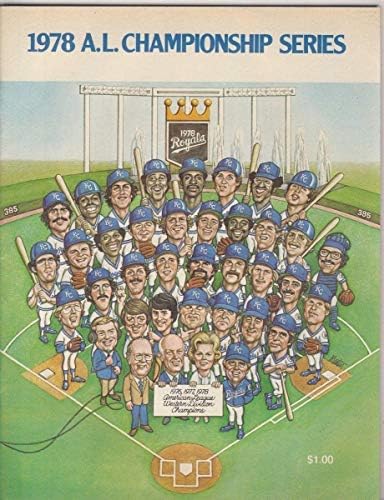 1978 ALCS Uralkodók V. Yankees Hivatalos Baseball Program 128933 - MLB Programok