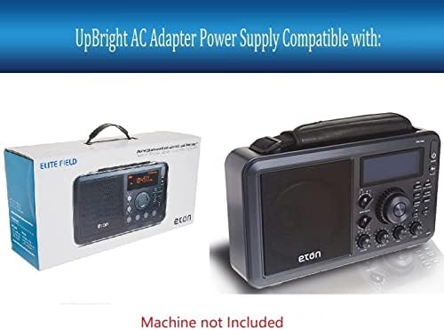 UpBright 7V AC-DC Adapter Kompatibilis Eton nelitefield Elit Mező AM/FM/Rövidhullámú Asztali Rádió Bluetooth