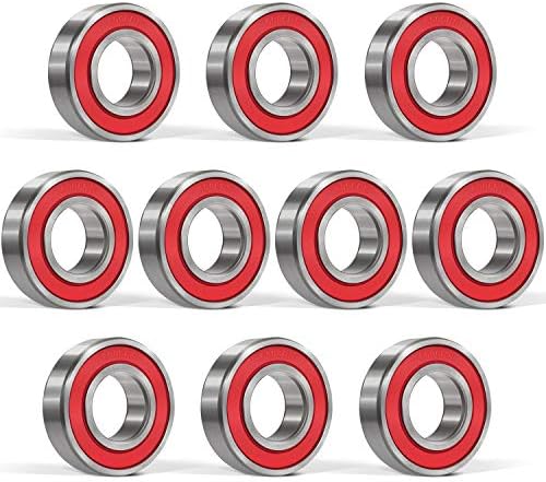10 Db 6006-2RS Csapágy (30x55x13mm) Dupla Gumi Red Seal Csapágy, Mély Groove háztartási Gépek, Kerti Gépek,Ipari