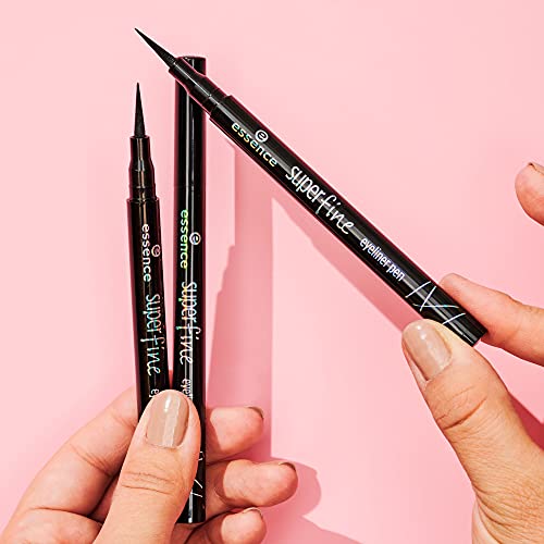lényeg kozmetikumok| 3-Pack Fekete Szuperfinom Eyeliner Pen | hosszú élettartamú & Pigmentált Folyékony