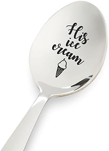 A fagylalt Vésett Kanál | Gravírozott Kanál Ajándék | Ajándék Apa, Barátom, Fiam, Tata | Születésnapi