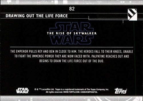 2020 Topps Star Wars A Rise of Skywalker Sorozat 2 Lila 82 Rajz az életerő Trading Card